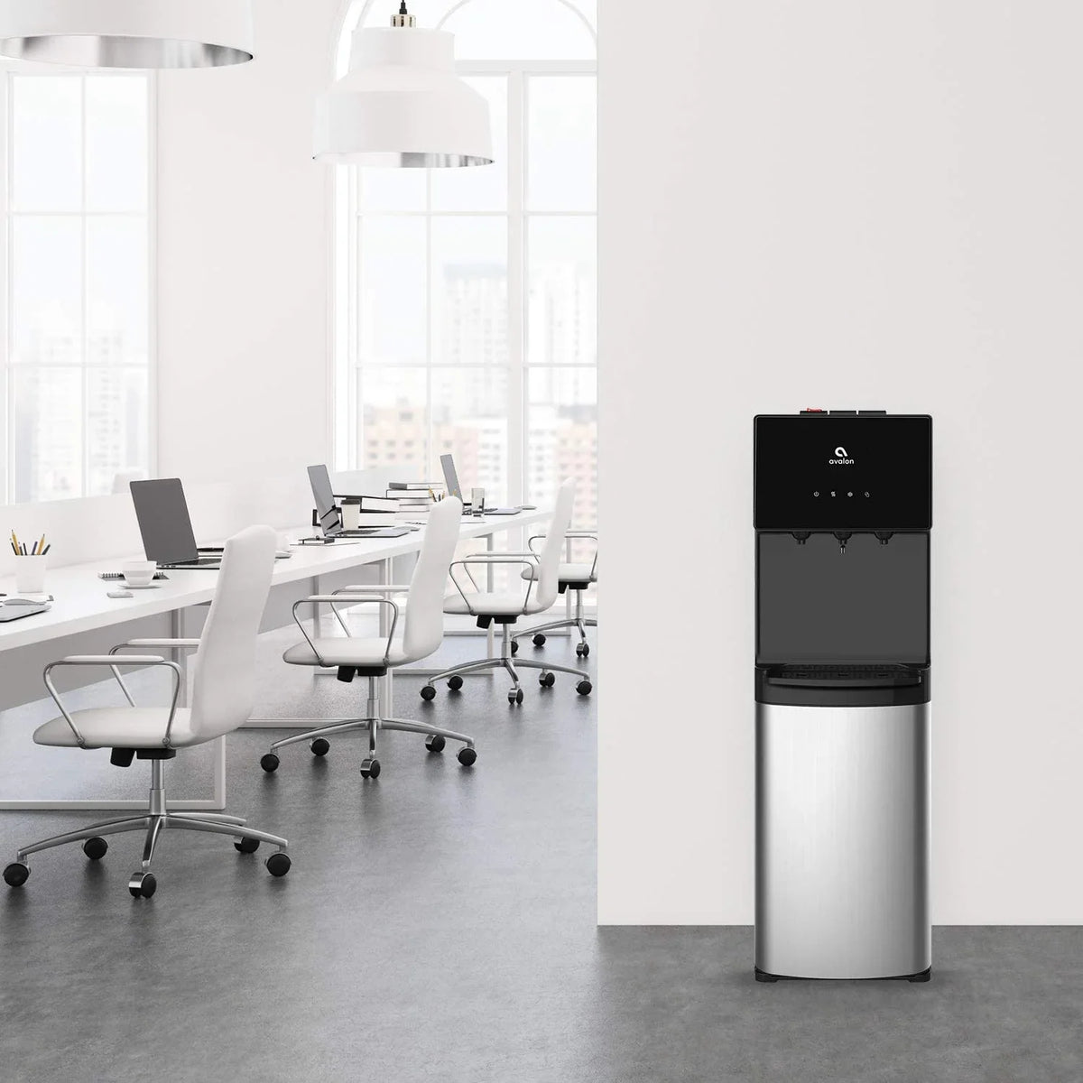 Bottom Loading Water Cooler Water Dispenser With BioGuard, 3 Temperature Settings