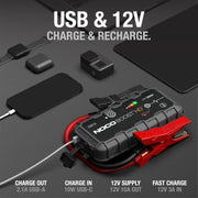 View 2000A UltraSafe Jump Starter – 12V Lithium Battery Booster Pack, Portable Jump Box, Power Bank & Jumper Cables - for 8.0L Gas and 6.0L Diesel Engines image 3