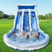 View Large Inflatable Water Slide Swimming Pool Play Center, Commercial Grade Lightweight Premium Water Slide Bounce House 20.6x9.5x9.3Ft for Kids and Adults (with Blower) image 4