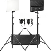 View D50 LED Video Light Panel Lights 15.4", 2 Packs 45W 3000K-8000K Bi-Color Dimmable Photography Lighting, CRI 96+ Videography Lighting for Video Shooting/Gaming/Live Stream/Studio/Film image 1