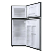 View 4.6. Cu ft Two Door Mini Refrigerator with Freezer, Stainless Steel image 3