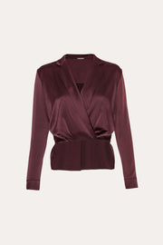 View Violette Silk Satin Blouse image 6