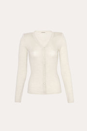 View Cara Silk Wool Cardigan image 5