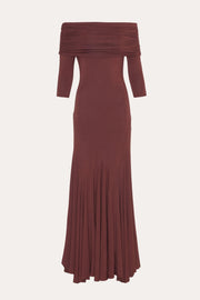 View Olympia Off-Shoulder Flare Dress image 5
