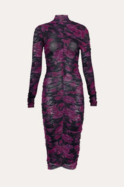 View Georgia Ruched Mesh Dress image 5