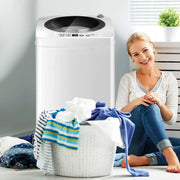 View Portable Washing Machine, Full Automatic Washer and Dryer Combo, with Built-in Pump Drain 8 LBS Capacity Compact Laundry Washer Spin Dryer for Apartment RV Dorm image 2