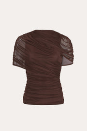 View Gaia Draped Mesh Top image 6