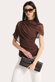 View Gaia Draped Mesh Top image 5