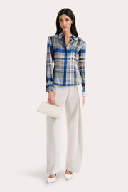 View Emma Tailored Silk Charmeuse Blouse image 4
