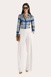 View Emma Tailored Silk Charmeuse Blouse image 5