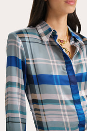 View Emma Tailored Silk Charmeuse Blouse image 2