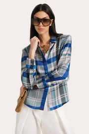 View Emma Tailored Silk Charmeuse Blouse image 3