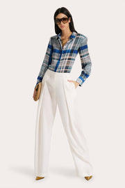 View Emma Tailored Silk Charmeuse Blouse image 1
