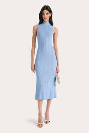 View Azura Ribbed Trumpet Mock Neck Dress image 6