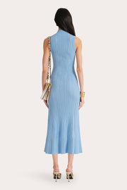 View Azura Ribbed Trumpet Mock Neck Dress image 3