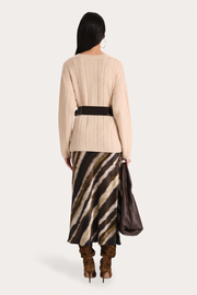 View Lyra Silk Charmeuse Bias Skirt image 4