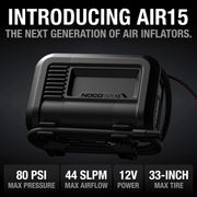 View UltraFast 15A Tire Inflator, 12V Portable Air Compressor Pump, Rated at 80 PSI, Inflates Tires from 0-40 PSI in 2.9 Minutes with a Digital Gauge, Smart Pressure and Auto-Shutoff image 3