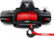View 13,500-pound load capacity electric winch - 12-volt DC power supply, suitable for off-road trailer towing, dual-function wireless remote control image 2