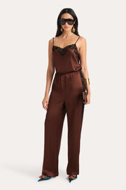 View Cecilia Silk Lace Jumpsuit image 1