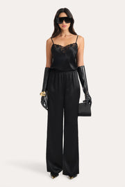 View Cecilia Silk Lace Jumpsuit image 1