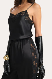 View Cecilia Silk Lace Jumpsuit image 4