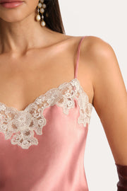 View Carly Silk Lace Romper image 2