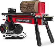 View Electric Log Splitter 7-Ton - Efficient Wood Splitter with 3500 Motor Speed, 15 Amp, Horizontal Full Beam Design and Steel Wedge for Firewood & Kindling Cutting image 1