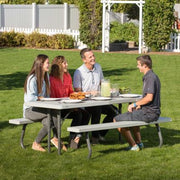 View 6-Foot Classic Folding Picnic Table 48 image 5