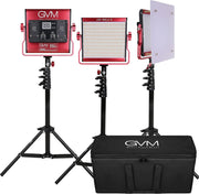 View 2 Pack LED Video Lighting Kits with APP Control, Bi-Color Variable 2300K~6800K with Digital Display Brightness of 10~100% for Video Photography, CRI97+ TLCI97 Led Video Light Panel +Barndoor image 4