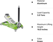 View Tools 3-Ton Quick Rise Aluminum Floor Jack with Dual Pump Pistons & Reinforced Lifting Arm (A20018_A20019) image 6