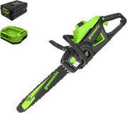 View 40V 16" Brushless Cordless Chainsaw, 4.0Ah Battery and Charger Included image 1