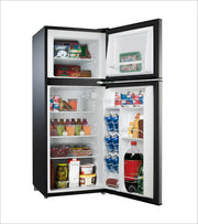 View 4.6. Cu ft Two Door Mini Refrigerator with Freezer, Stainless Steel image 4