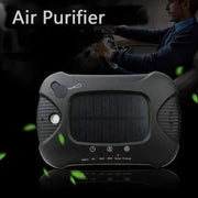 View Air Purifier Aroma Diffuser Auto Mist Maker PM 2.5 Eliminator Car Air Purifier with Fresh Air Humidifier USB Air Purifier for Car with HEPA,White image 2
