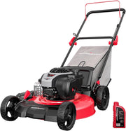 View 21" 2-in-1 Push Lawn Mower, 125cc Engine, Adjustable Cutting Height, Lightweight, Easy Assembly image 3