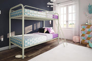 View DHP Dusty Twin Over Full Metal Bunk Bed, Off White image 6