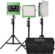 View 2 Pack LED Video Lighting Kits with APP Control, Bi-Color Variable 2300K~6800K with Digital Display Brightness of 10~100% for Video Photography, CRI97+ TLCI97 Led Video Light Panel +Barndoor image 3