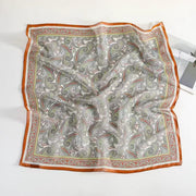 View BOFAN 100% Mulberry Silk Square Scarf for Women, 68 × 68 cm image 6
