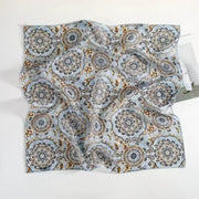 View BOFAN 100% Mulberry Silk Square Scarf for Women, 68 × 68 cm image 3