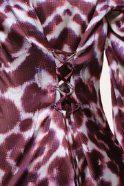 View Lila Ikat Silk Button Down image 5