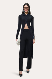 View Roxanne Ribbed Flare Pant image 1