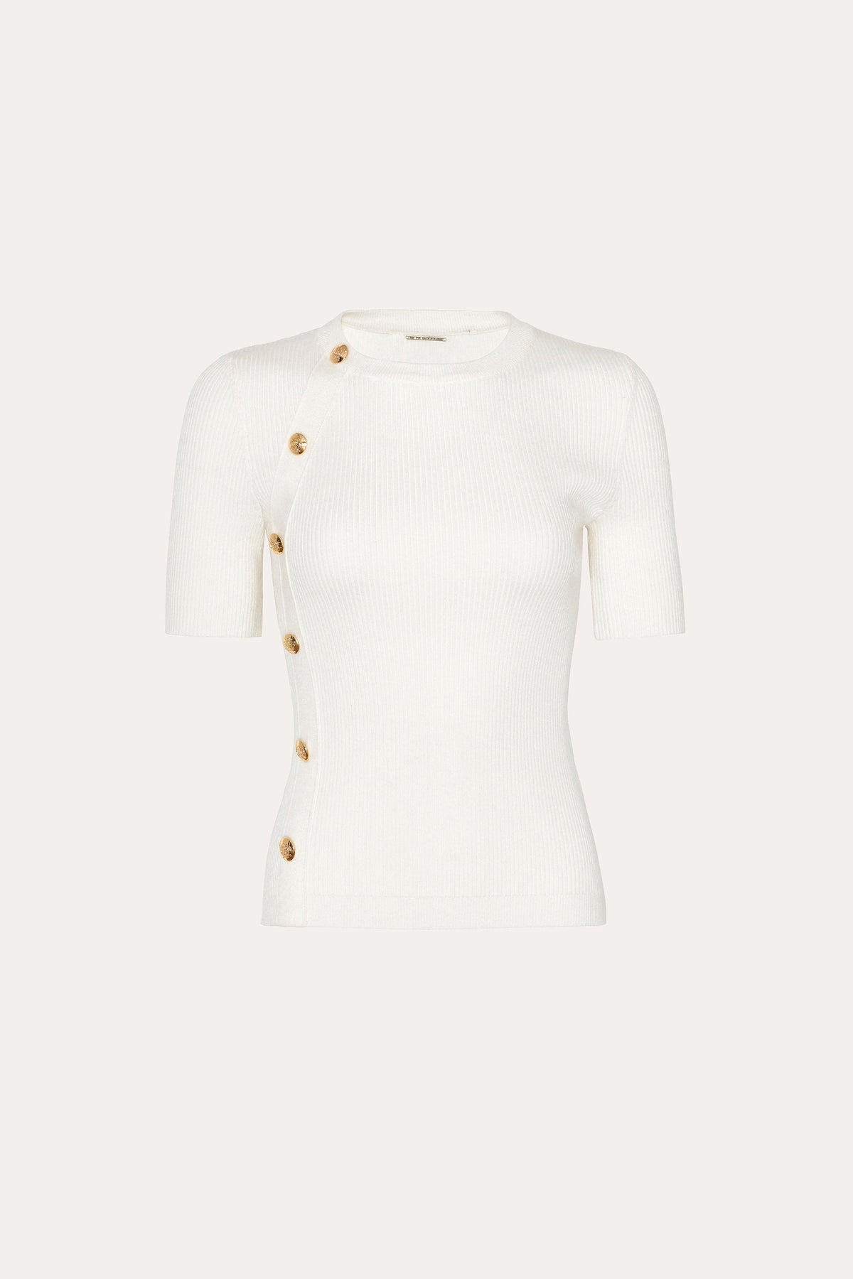 Daphne Ribbed Short Sleeve Top