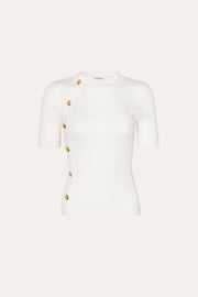 View Daphne Ribbed Short Sleeve Top image 5