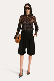 View Morgan Silk Charmeuse Dot Shirt image 1