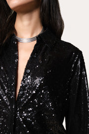 View Sequined Button Down image 4