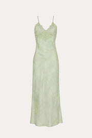 View Savannah Lace-Trim Satin Jacquard Dress image 5