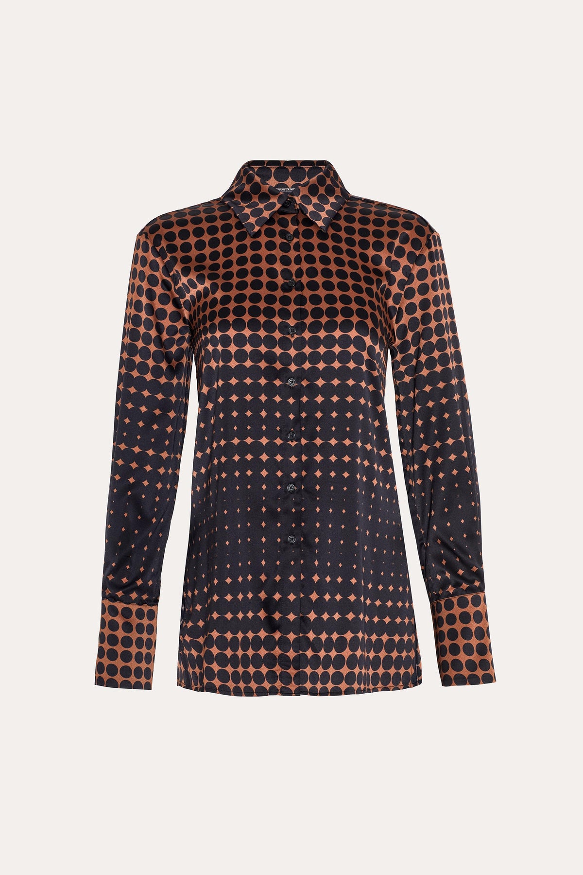 Morgan Silk Charmeuse Dot Shirt