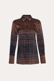 View Morgan Silk Charmeuse Dot Shirt image 6