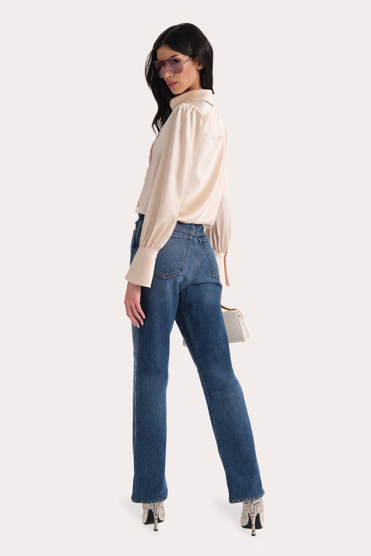 Chloe Charmeuse Blouse
