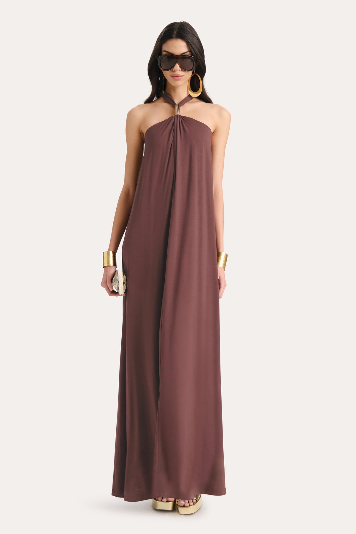 Aurora Halterneck Maxi Dress