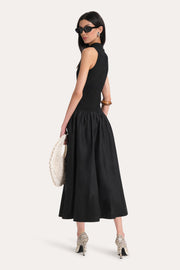 View Esme Cotton Poplin Ribbed Dress image 2